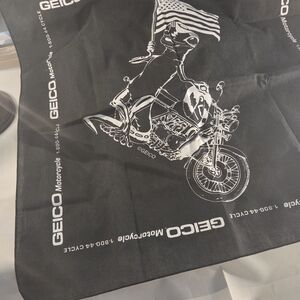 Black Motorcycle Bandana Scarf